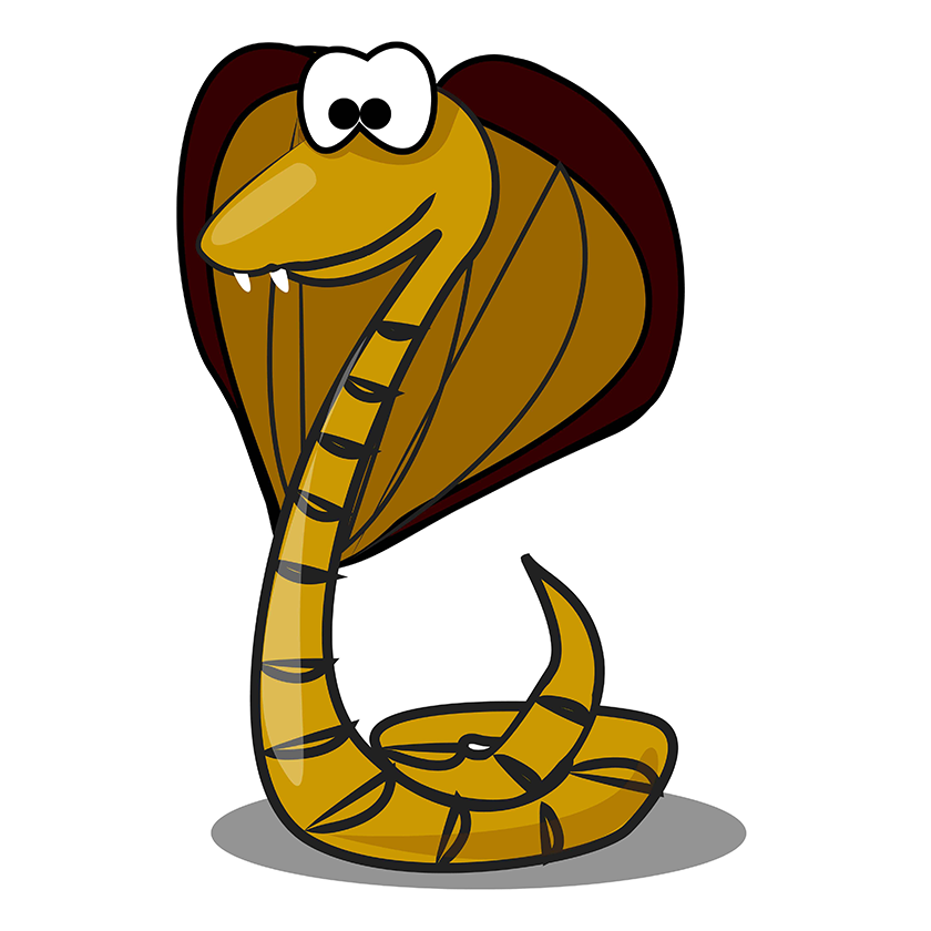 Ilustracija prikazuje zmiju.