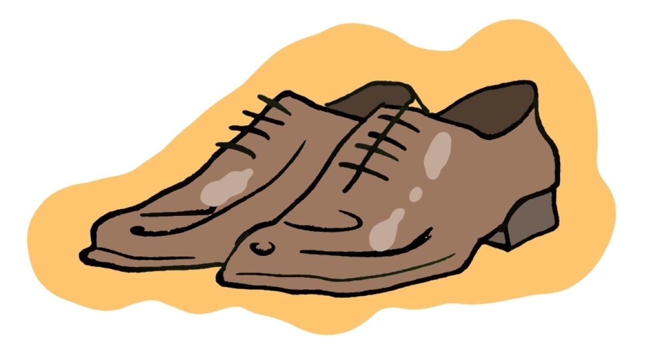 Ilustracijom su prikazane smeđe cipele.