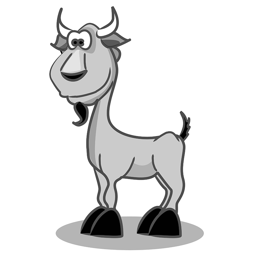Ilustracija prikazuje kozu.