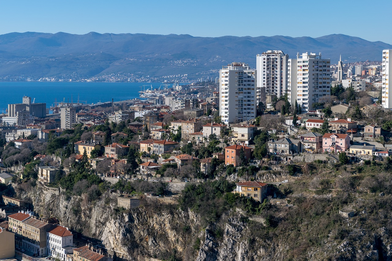 Na slici je prikazan grad Rijeka.