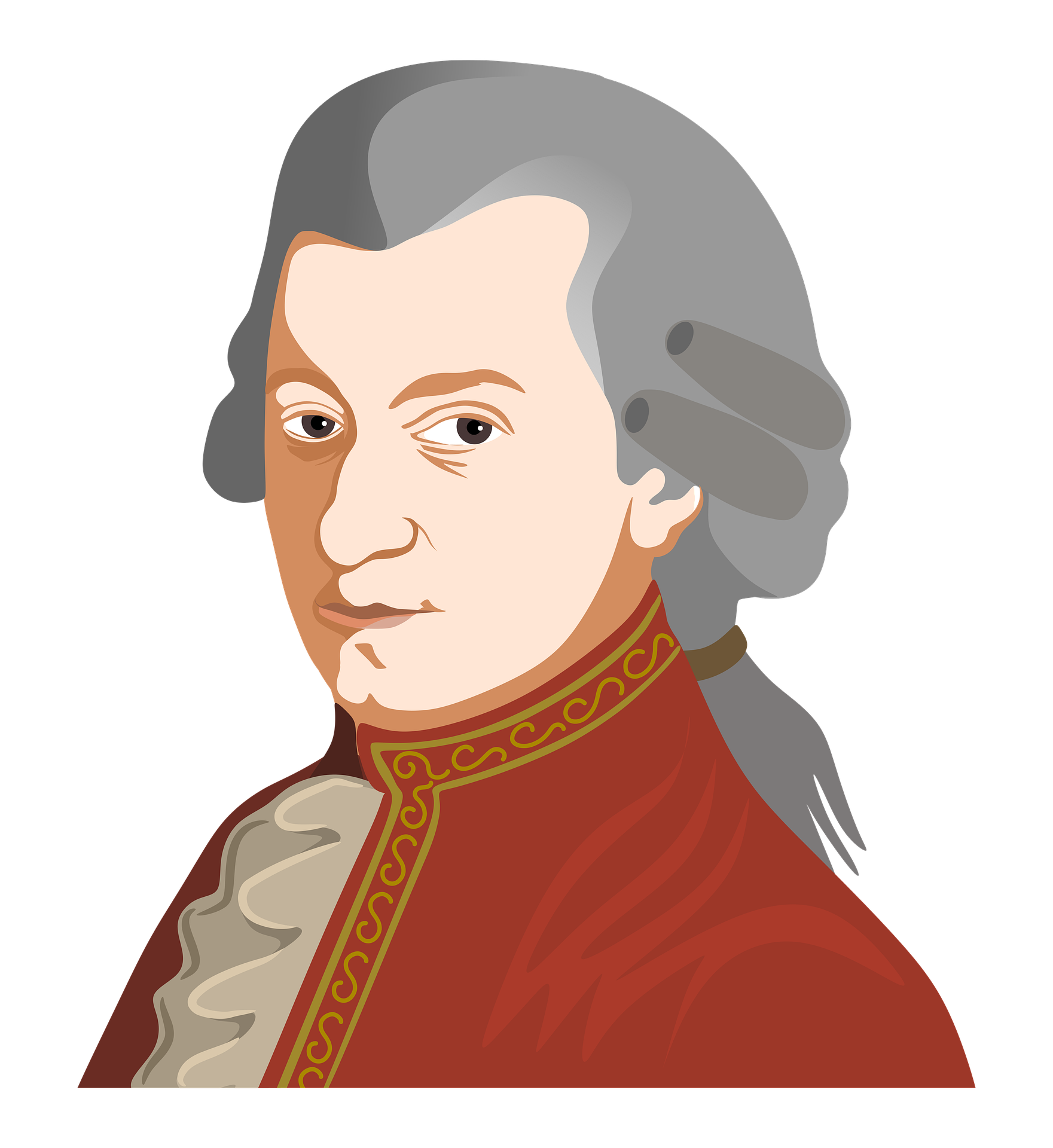 Na ilustraciji je prikazan skladatelj Wolfgang Amadeus Mozart.