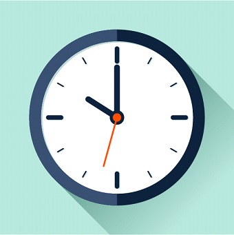 Ilustracijom je prikazan analogni sat koji pokazuje da je 10.00 sati.