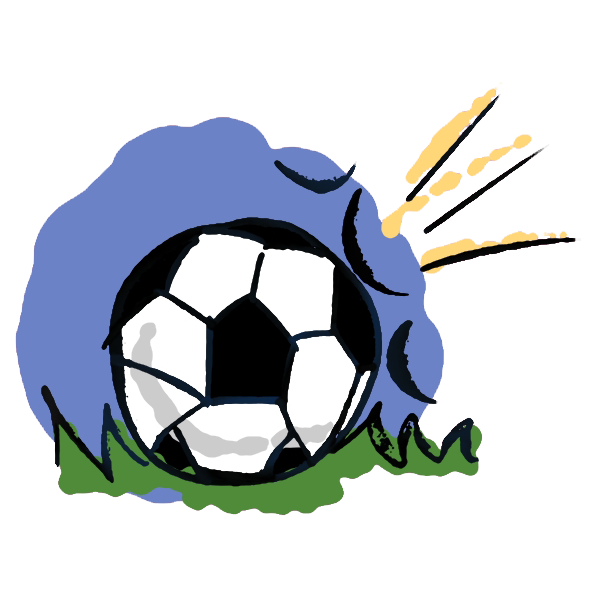 Ilustracijom je prikazana nogometna lopta.
