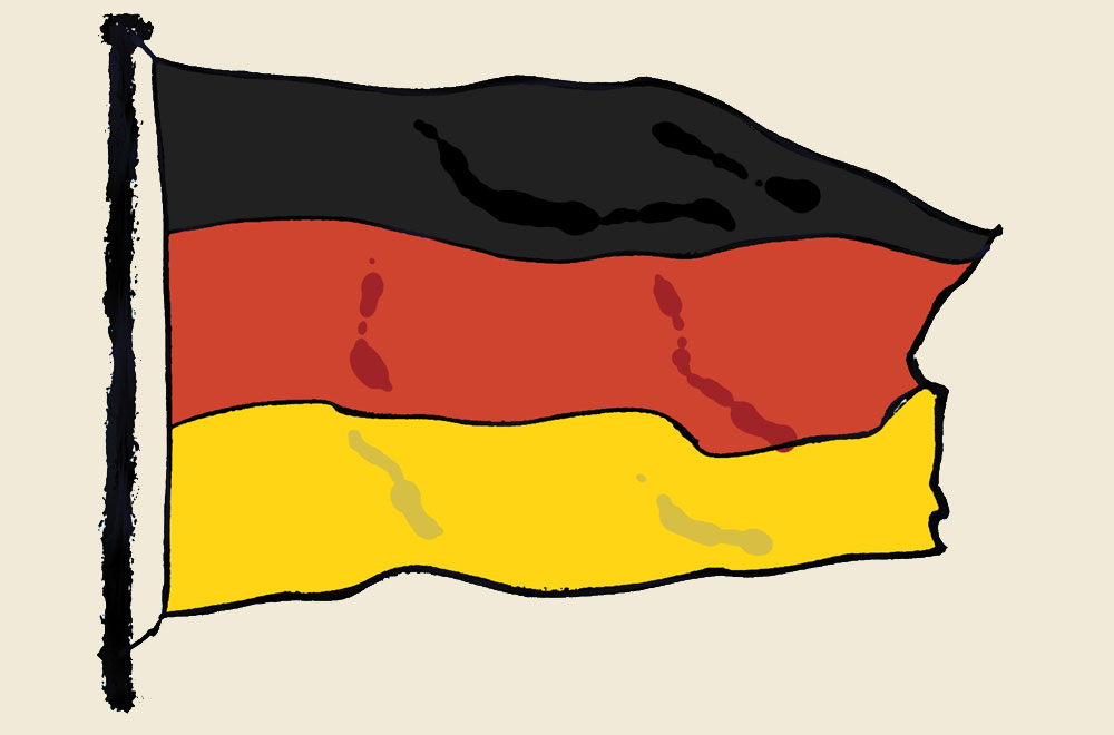 Na ilustraciji je prikazana zastava Savezne Republike Njemačke.