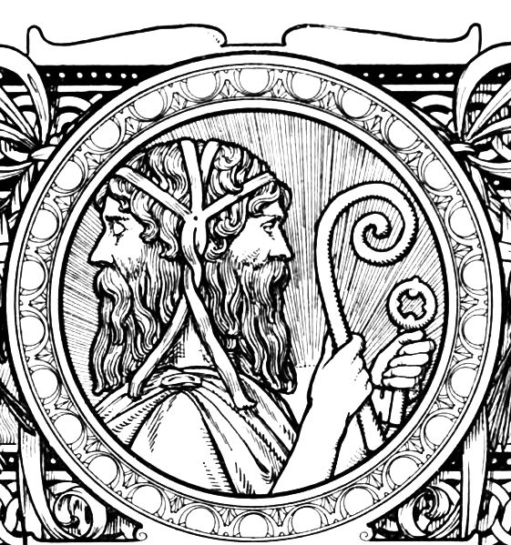Jan (lat. Ianus) je bog početaka, vrata, prolaza i završetaka, u isto vrijeme gleda i naprijed i natrag.