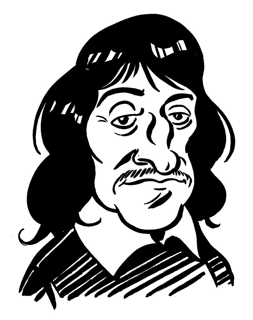 Na slici je Rene Descartes.