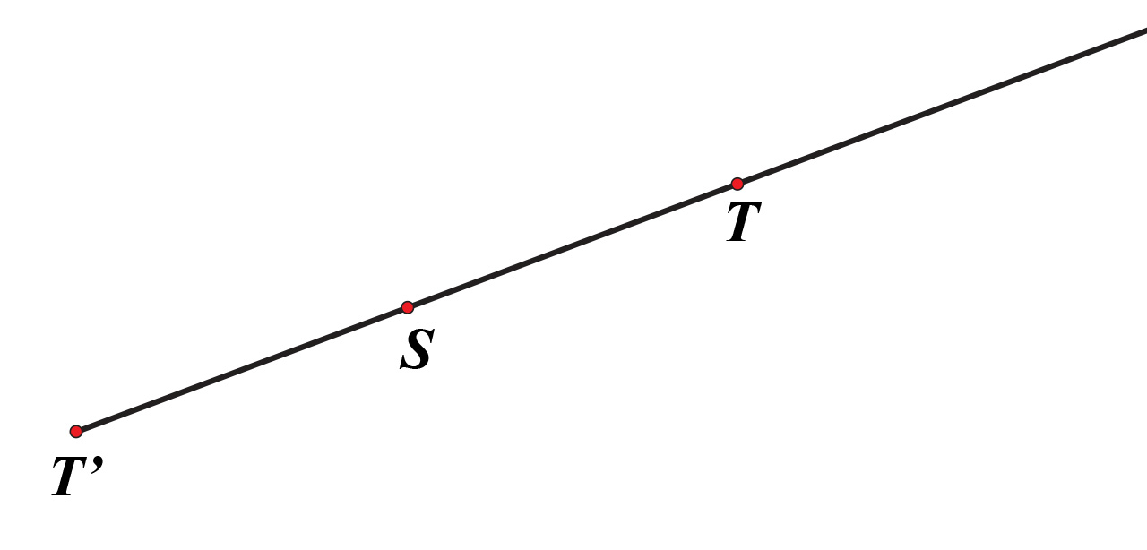 Slika prikazuje homotetičnu sliku točke