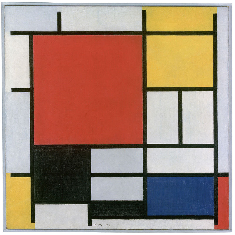 Piet Mondrian: Kompozicija u crvenom, žutom, plavom i crnom