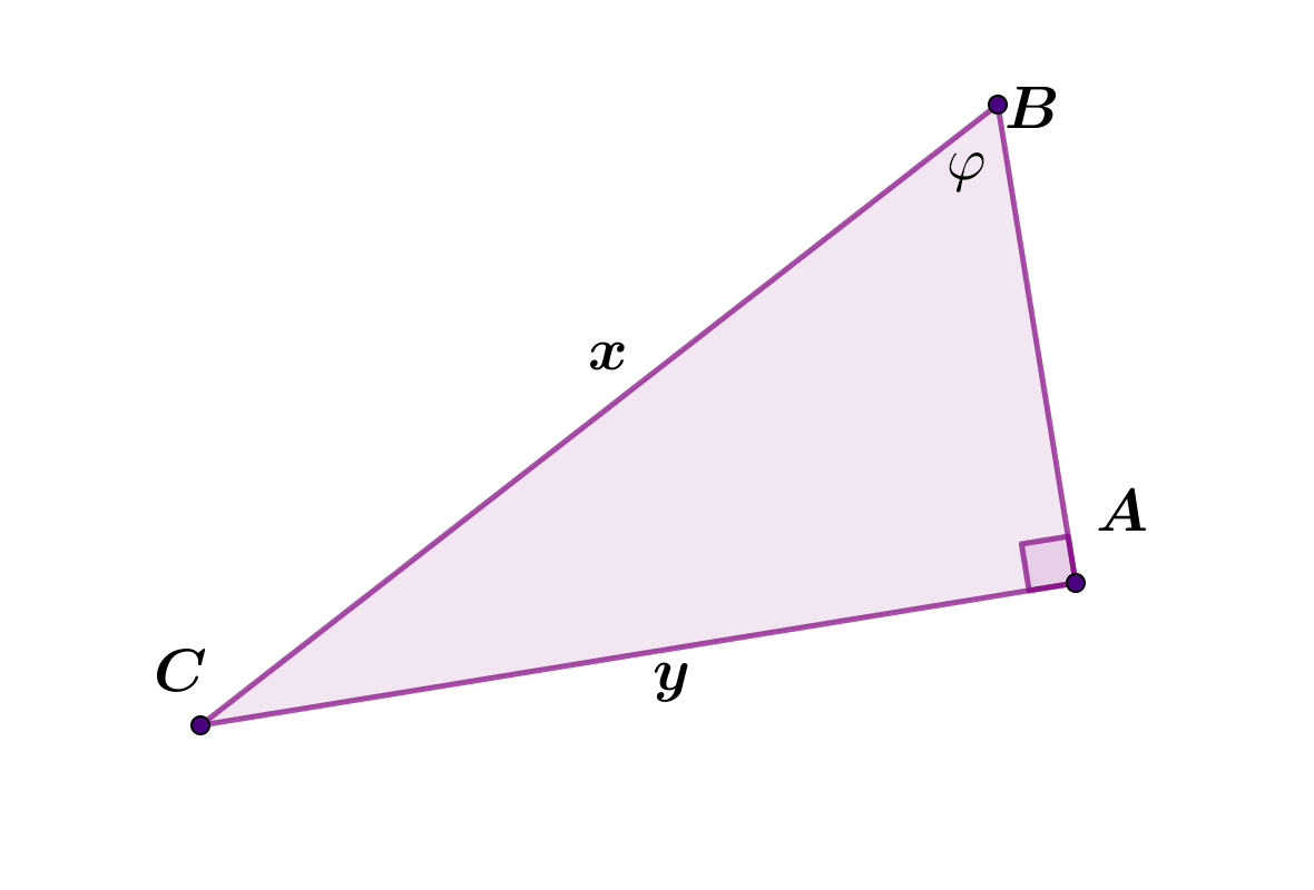 Na slici je pravokutni trokut.