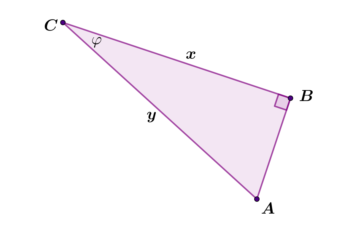 Na slici je pravokutni trokut.