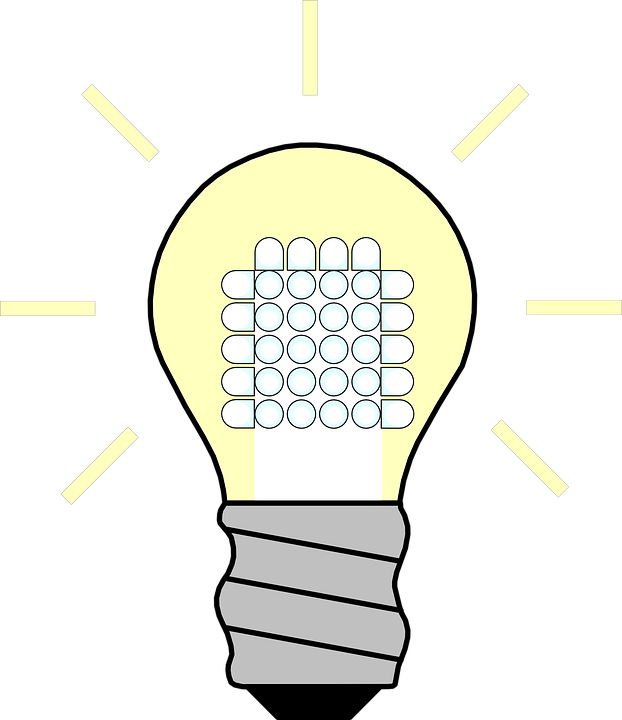Slika prikazuje LED žarulju.
