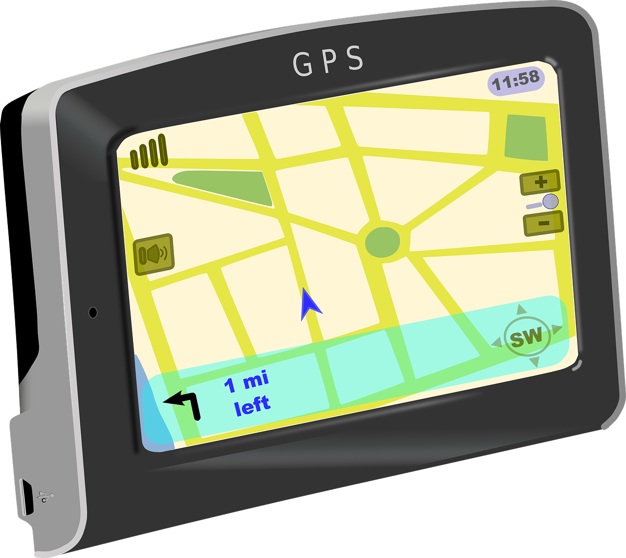 Na slici je GPS uređaj.