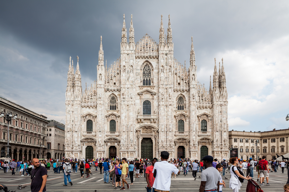Slika prikazuje Milano u Italiji.