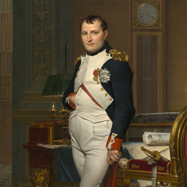 Slika prikazuje francuskog cara Napoleona Buonapartea.