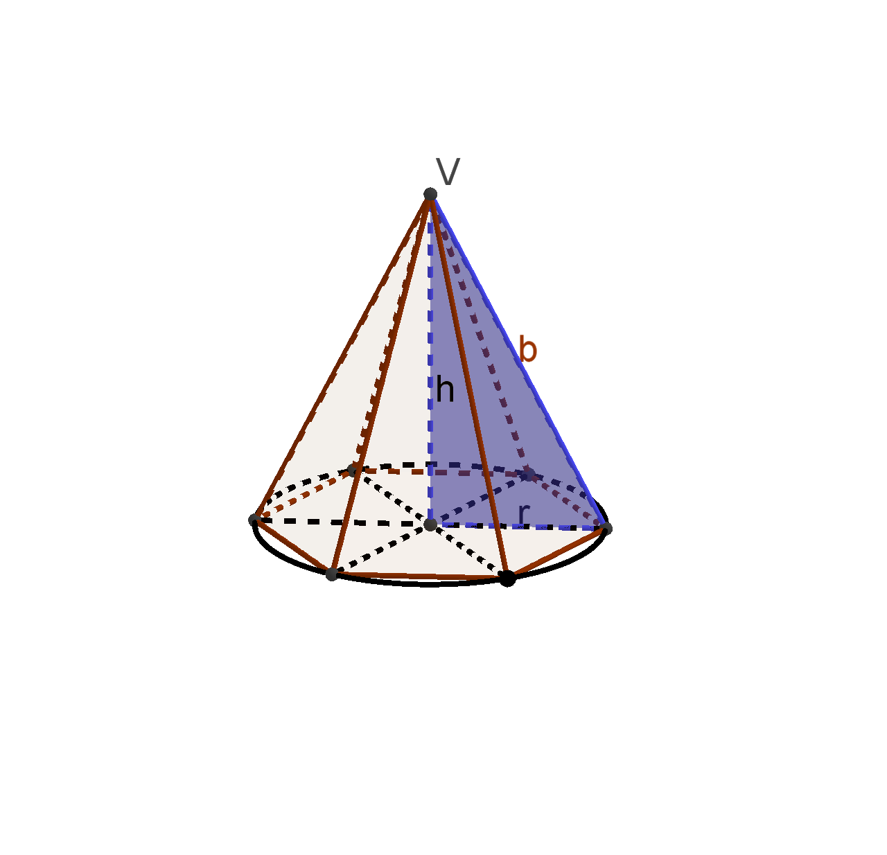 Pravilna šesterostrana piramida s jednakim duljinama bridova