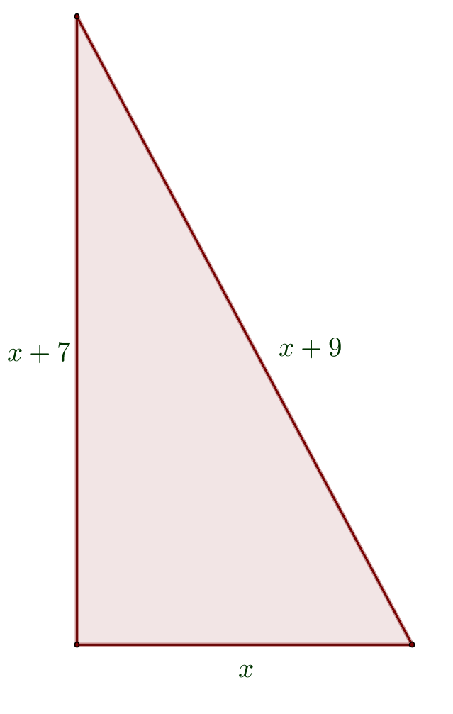 Skica pravokutnog trokuta iz zadatka