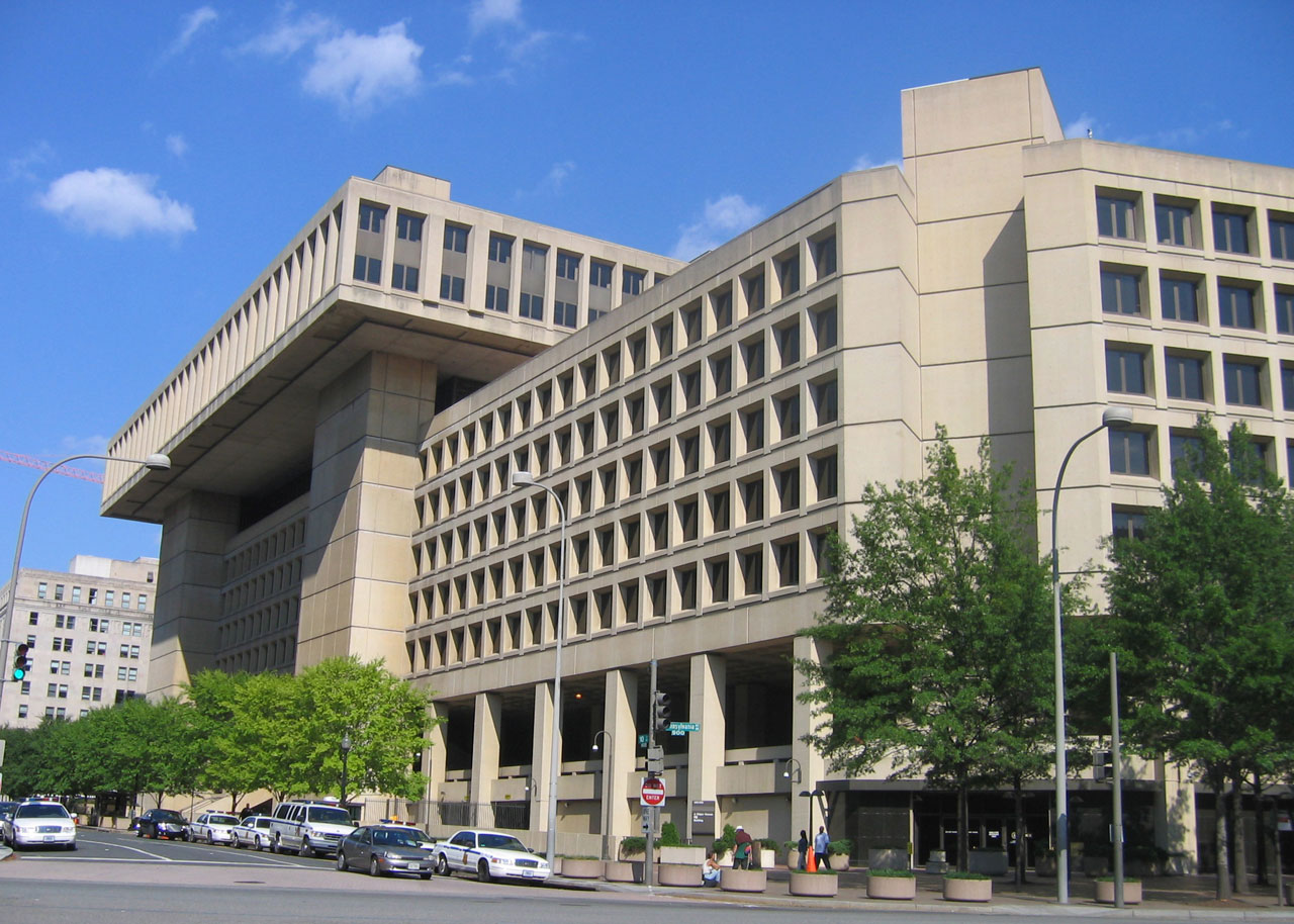 Na fotografiji je zgrada Zapovjedništva FBI, Washington, SAD