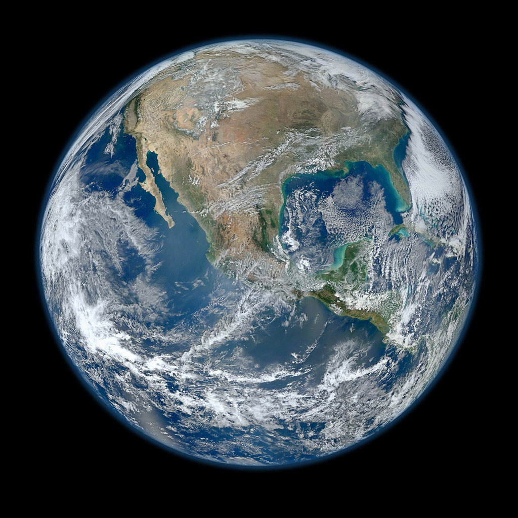 Na slici je prikazan planet Zemlja