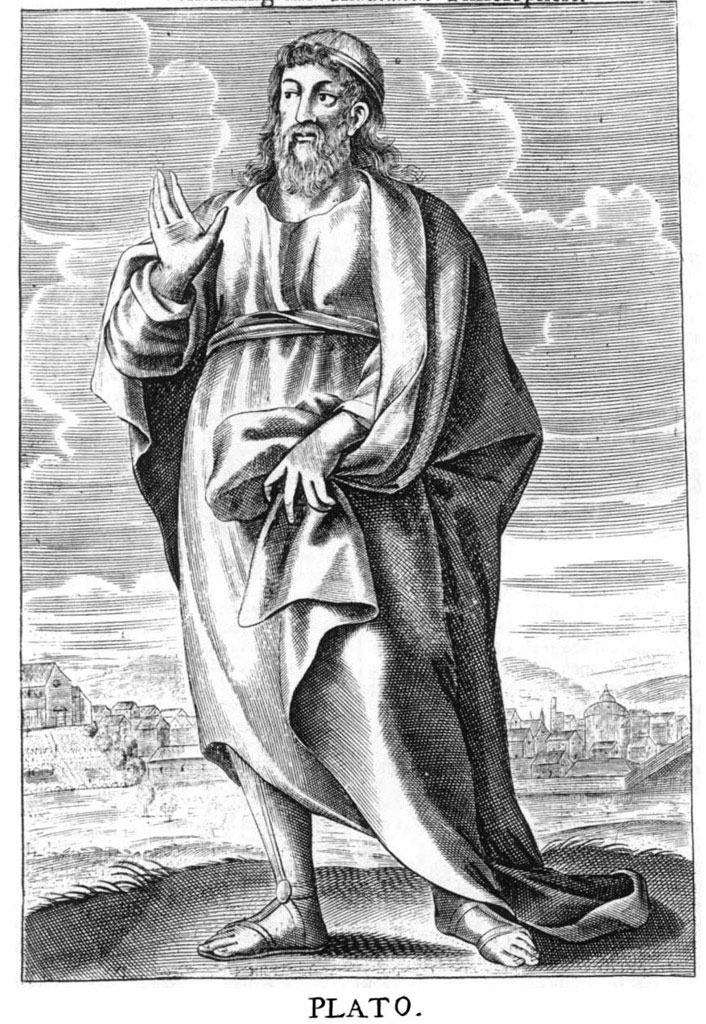 Slika prikazuje Platona.