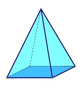 Na slici je četverostrana piramida