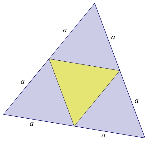 Slika prikazuje mrežu tetraedra