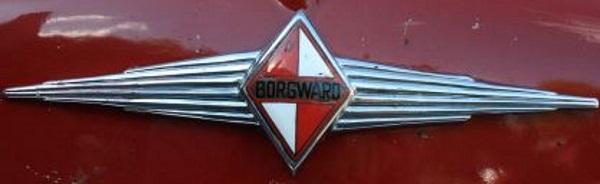 Na slici je logotip Borgward automobila. Logotip je oblika romba koji je podijeljen na pravokutne trokute.