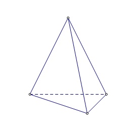 Na slici piramida s bazom koja je trokut