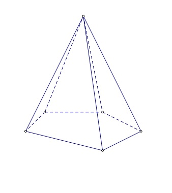 Na slici je peterostrana piramida
