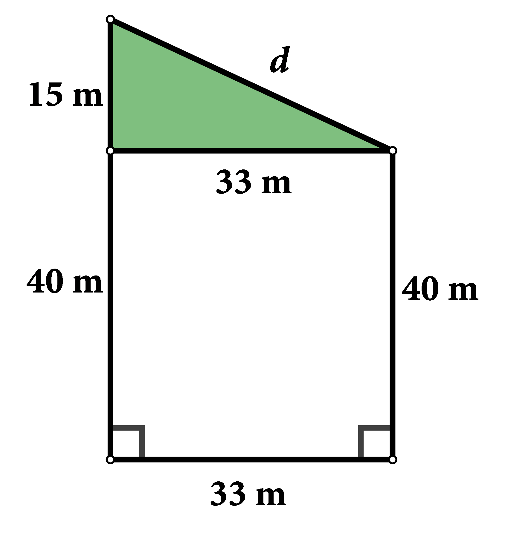 Na slici je pravokutni trapez podijeljen na pravokutnik i pravokutni trokut.