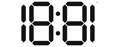Na slici je vrijeme18:81 zapisano na digtalnom satu za koje treba odrediti je su li brojke centralnosimetrične