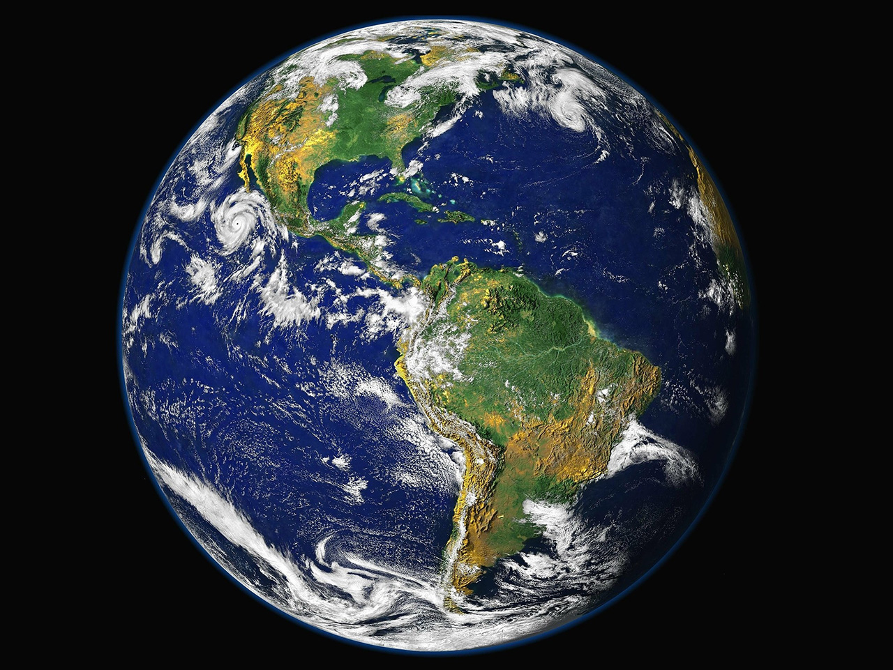 Satelitska snimka Zemlje.
