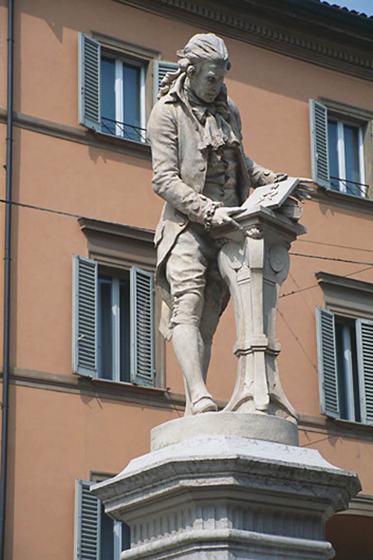 Luigi Galvani, spomenik u Italiji